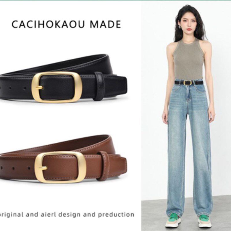 新款腰带女士针扣时尚装饰牛仔裤腰带