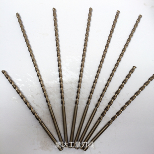16mm 450mm高钴含钴直柄麻花钻头加长钻抛物线型深孔钻不锈钢7.8