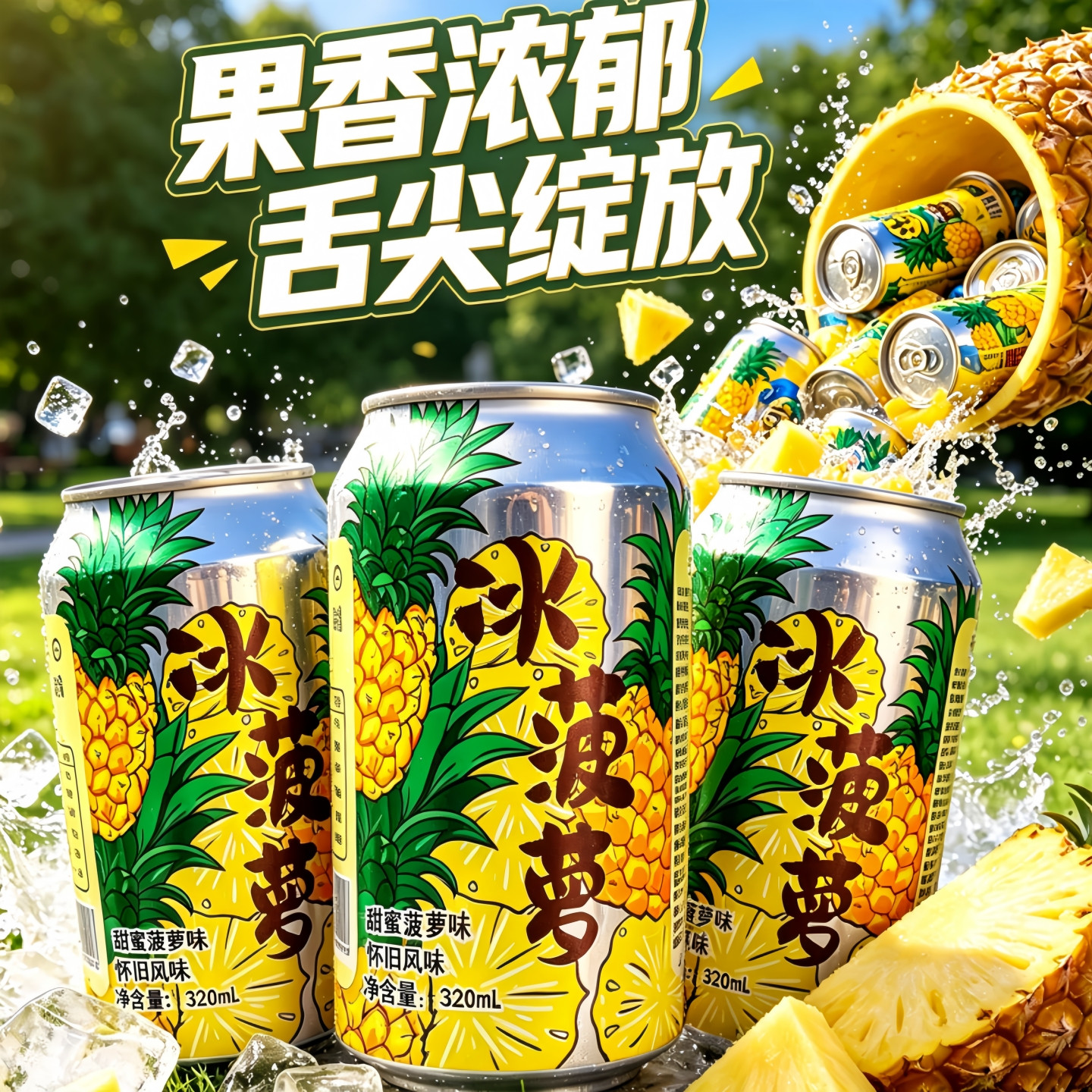 【到手6大罐】冰凤梨气泡水320mL