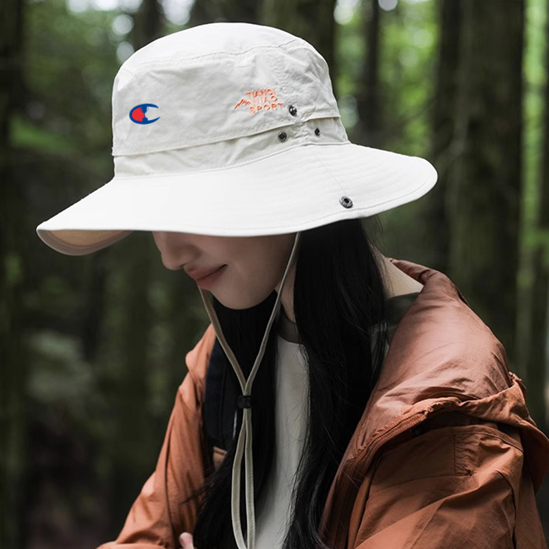 【一折专区】Chamqlan冠军时尚遮阳防晒渔夫帽户外情侣款登山盆帽