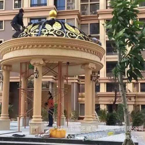 家装建材浩艺罗马柱直销可定制水泥构件玻璃钢制品厂家