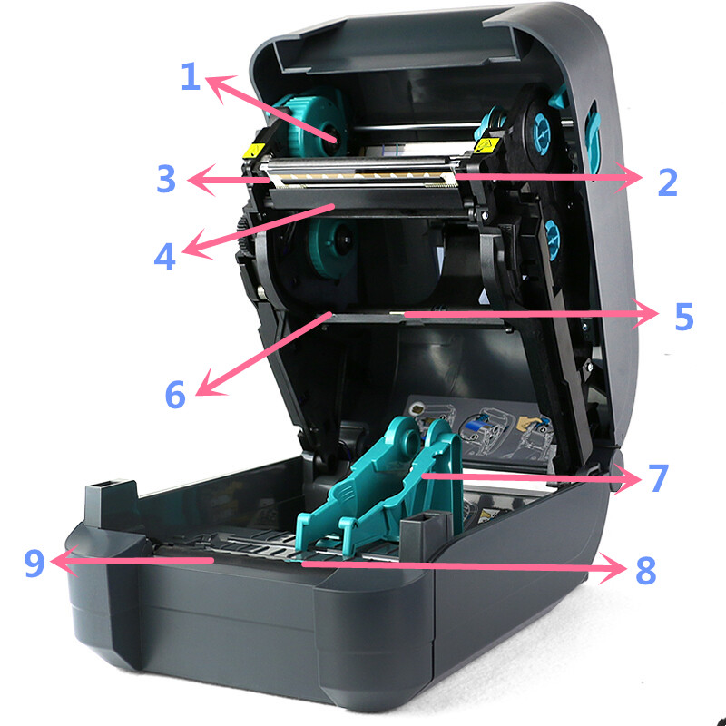 斑马GT800/810/820/830条码F机打印头支架主板传感器电机胶辊配件