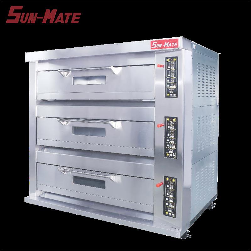 珠海烤箱商用三层九盘电平炉SEB-3面包蛋糕烤炉披萨炉电层炉