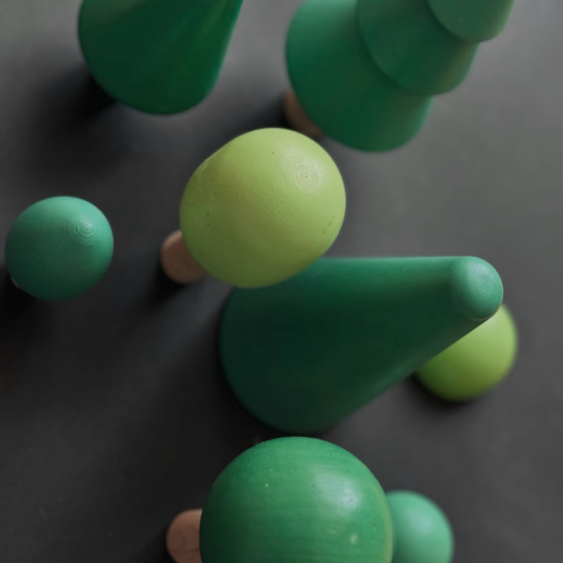 森林小树实木环保儿童过家家玩具