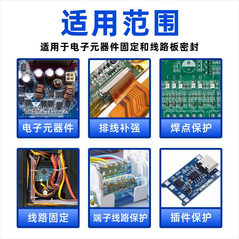 胶水佬 紫外线固化胶电子元器件焊点保护排线固定粘合剂电路板锡