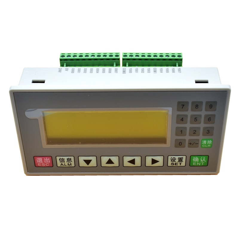 文本plcc一体机控制器FX2N16MR/T国产可编程工控板op320a显示屏