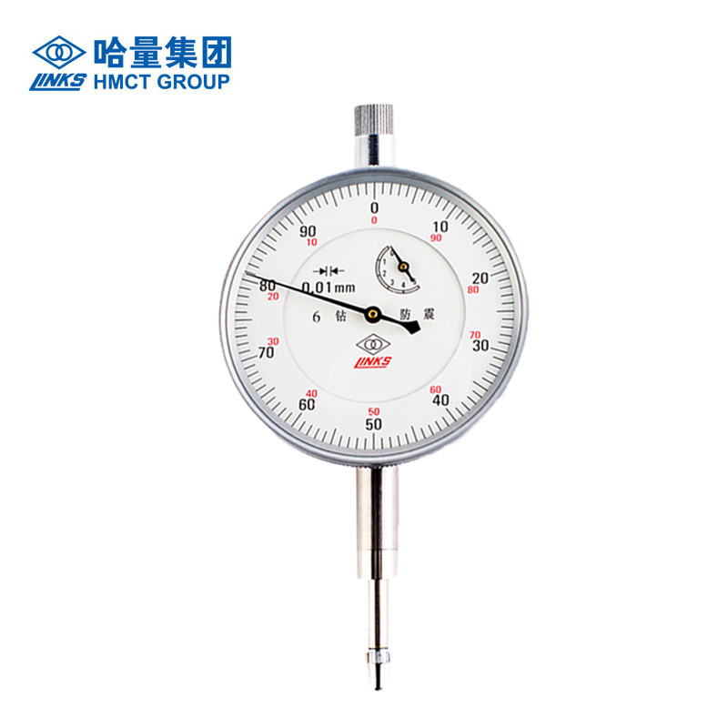 哈量百分表-1防震指示表头校表量表测头机械精度.1磁性表座