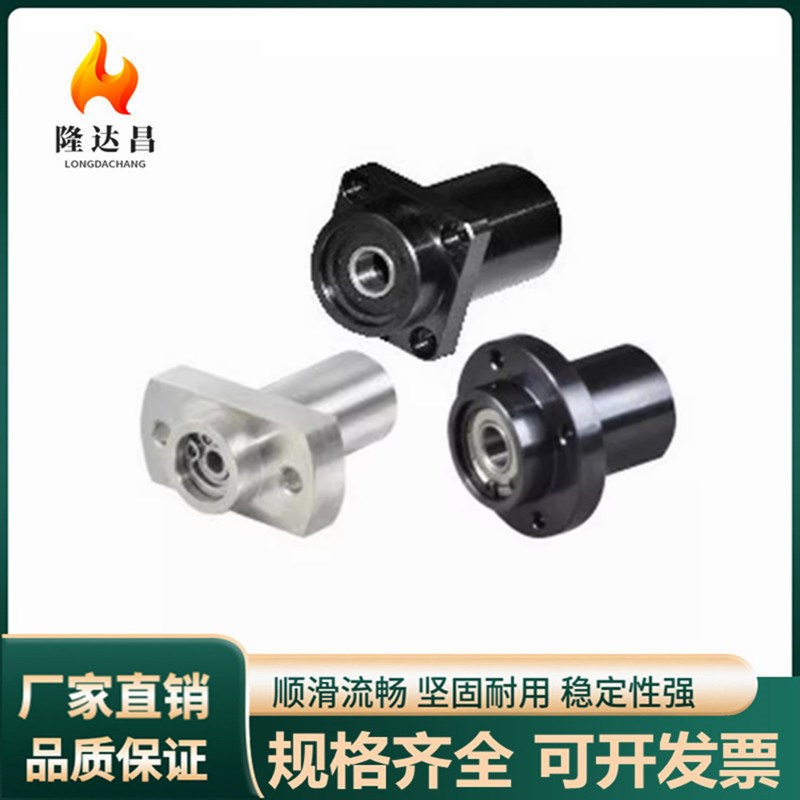 带座轴承双轴承加h长引导法兰BGC61 62 66 71 L51至160不锈钢45钢