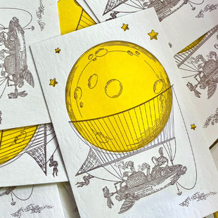 月圆中秋节卡片定制印刷节日留言卡寄语卡满月祝福祝贺硬卡手写小