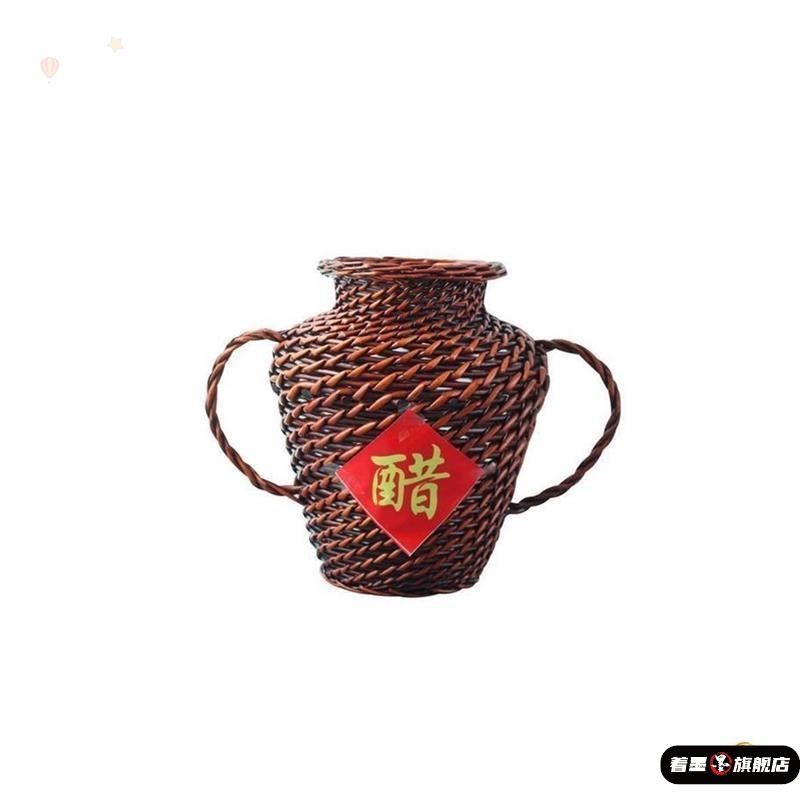 瓶海的女儿水姑娘傣族舞坛子醋酒坛缸草柳藤竹编器道具罐,家居饰品,装饰摆件,淘宝优惠券,粉丝福利购,淘宝优惠卷