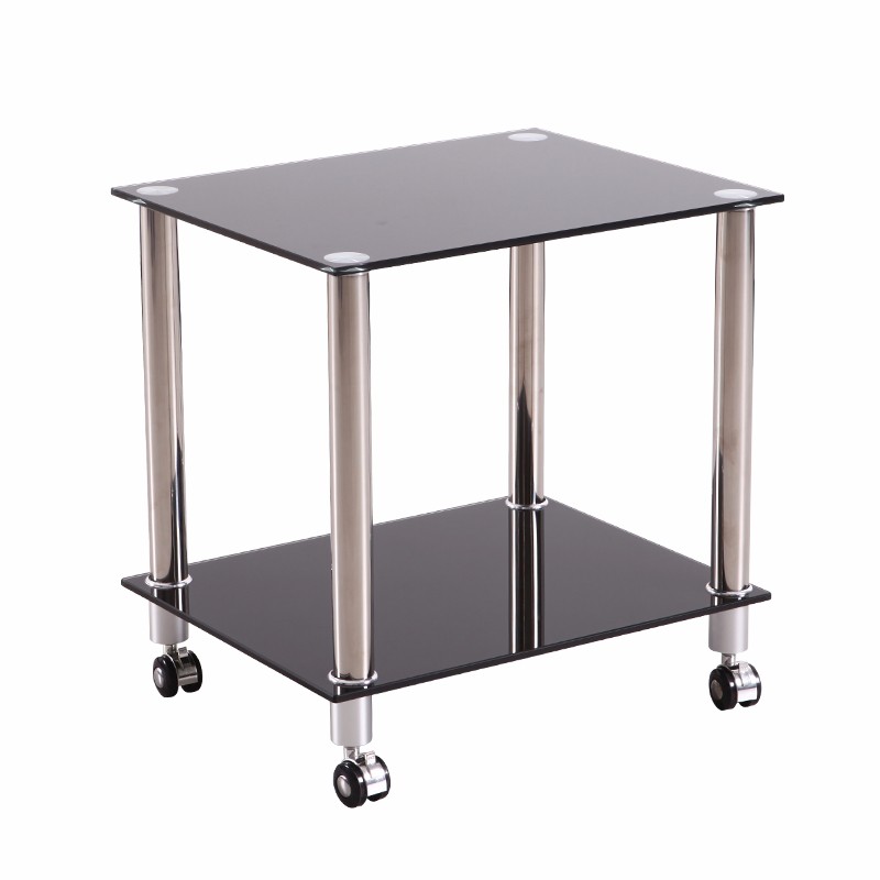 多层小茶几方形角几客厅沙发钢化玻璃边几现代简约时尚家具小户型