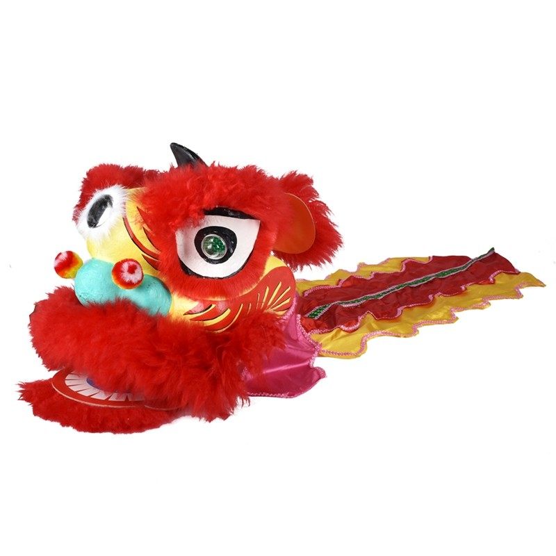 醒狮儿童精装狮头戏剧演出道具南狮小狮子羊毛掉毛环保舞狮,特色手工艺,其他,淘宝优惠券,粉丝福利购,淘宝优惠卷