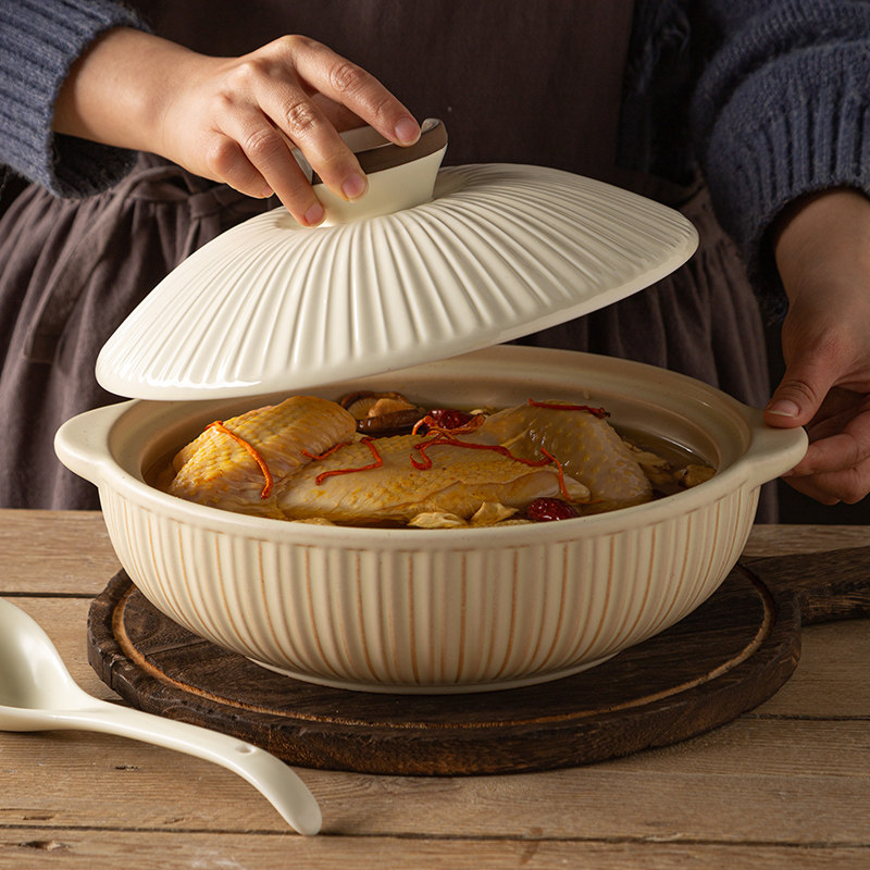 韩式砂锅燃气用炖锅煲汤锅耐温沙锅灶陶瓷锅煲仔饭