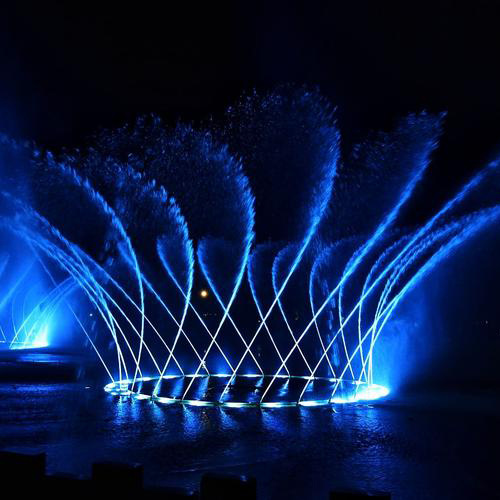 DMX512外控喷泉水下中孔灯旱式喷泉跑泉音乐喷泉全套设备厂家发货