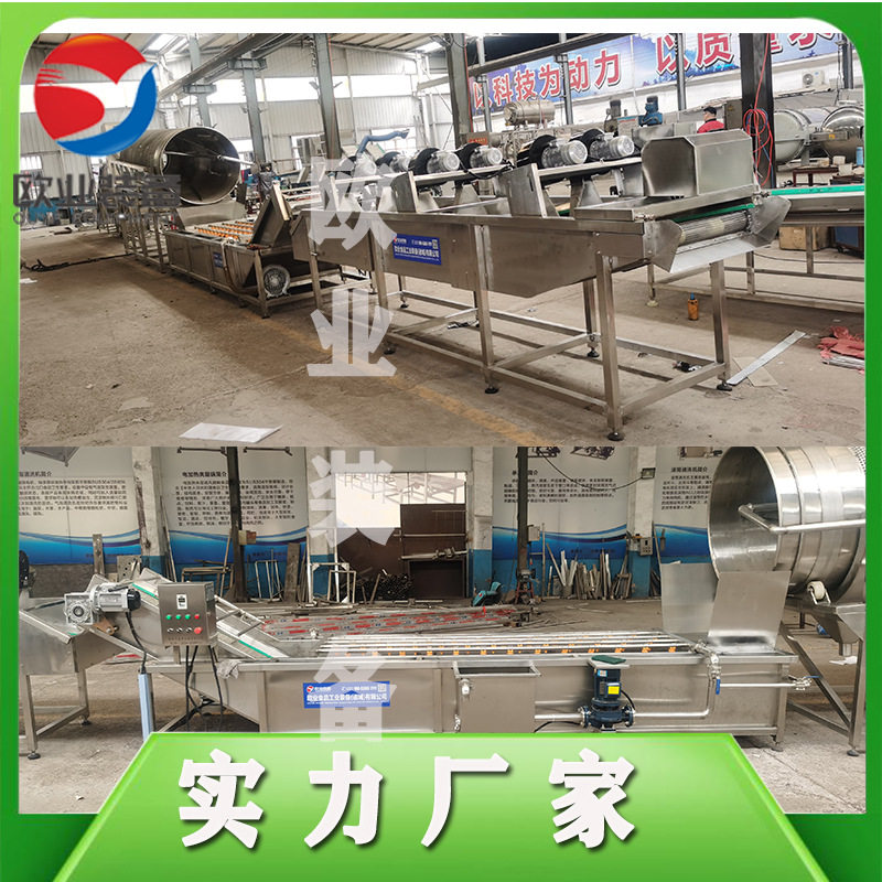 山楂风选生产线辣椒加工设备大型毛豆整条流水线机器清洗机