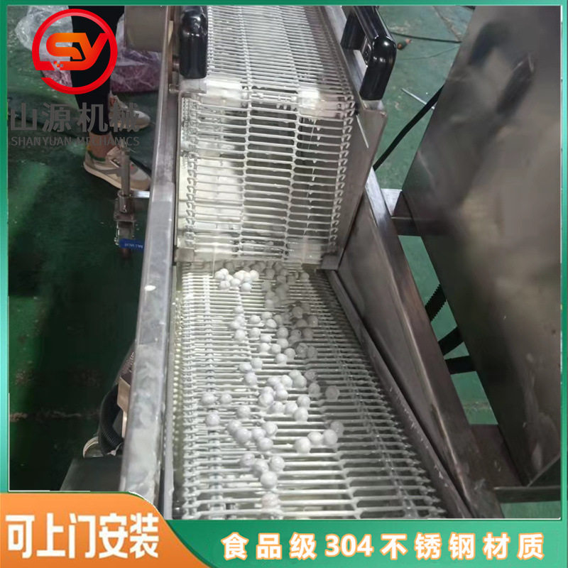 全自动紫薯球上浆机土豆块挂面糊设备带鱼段浸浆机