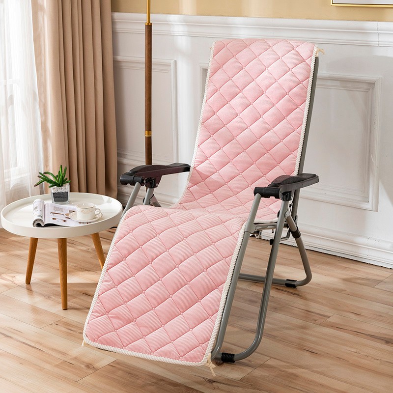 冬季躺椅垫子办公室坐垫靠背一体加厚防滑午睡午休折叠床摇椅垫子
