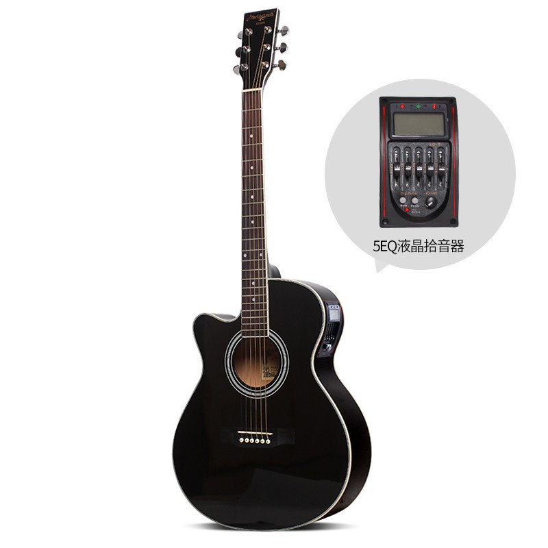 马丁密思41寸左手单板民谣木吉他反手左撇子专用电箱吉他初学者