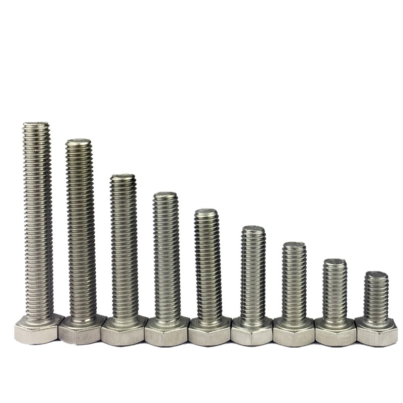 不锈钢外六角螺丝外六方螺栓六角头螺杆M5厘MMM1个大