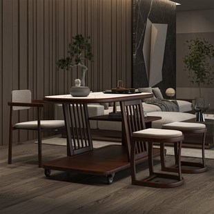 新款新阳台小茶桌椅小型家用实木小茶台