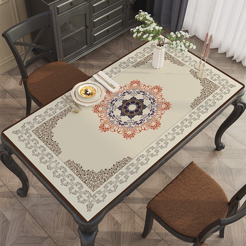 欧式餐桌桌垫防水防油防烫免洗桌布高级感茶几垫子高端奢华餐桌垫,居家布艺,茶几垫,淘宝优惠券,粉丝福利购,淘宝优惠卷