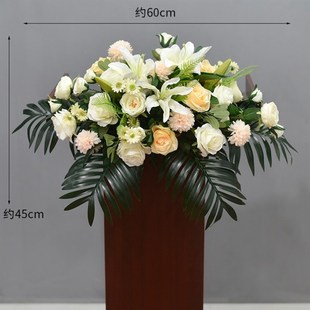 演讲台仿真高档会议桌签到装饰假酒店宴会席台艺