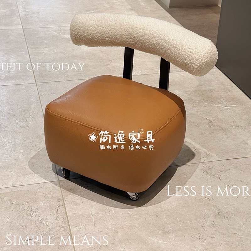 家用万向轮小客厅可移动滚轮椅子滑轮矮凳带轮子的换鞋凳板凳