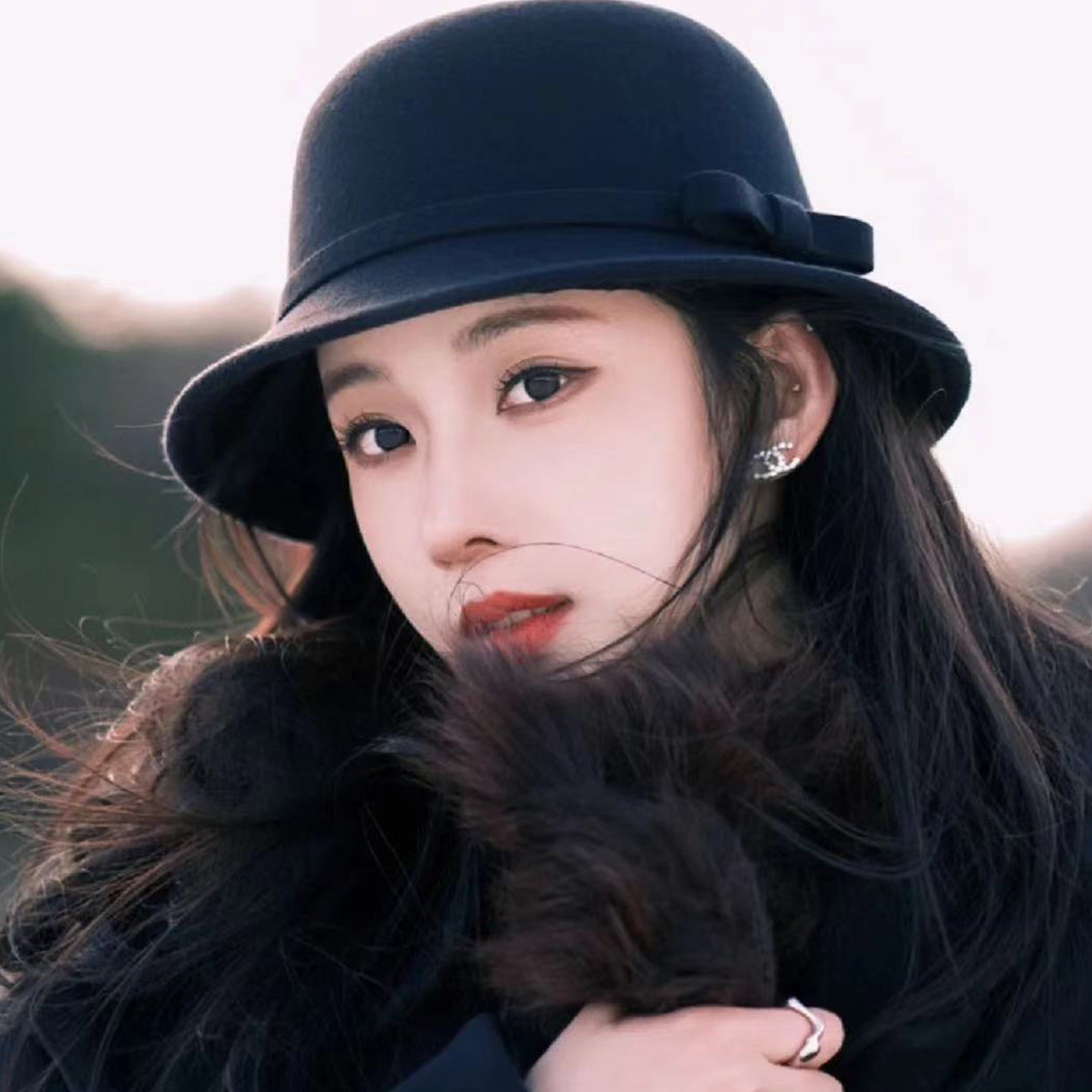 春秋季帽子女法式复古千名媛黑色礼帽赫本风显脸小毛呢渔夫0119ud,服饰配件/皮带/帽子/围巾,帽子,淘宝优惠券,粉丝福利购,淘宝优惠卷