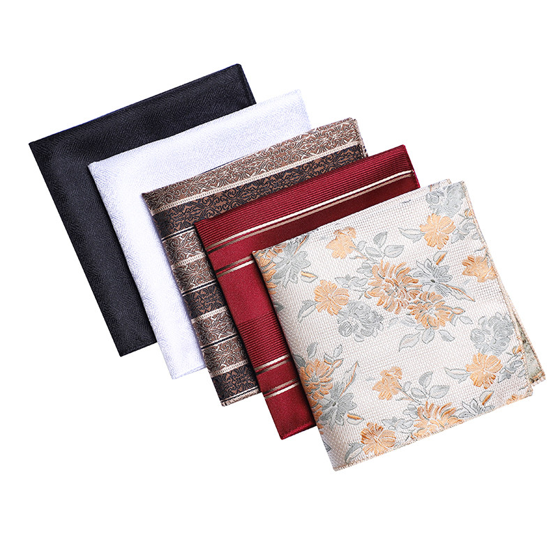 男士桑蚕丝口袋巾高档花纹商务西服胸巾复古百搭方巾