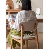 北软包实木美橡木餐椅靠背椅家单餐厅餐和椅子斯堪 纳维亚简无障