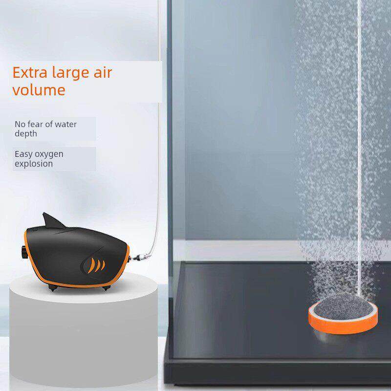 一方黑鲨负离音子氧气泵鱼氧泵超静增打氧泵养鱼THP缸专用小型氧