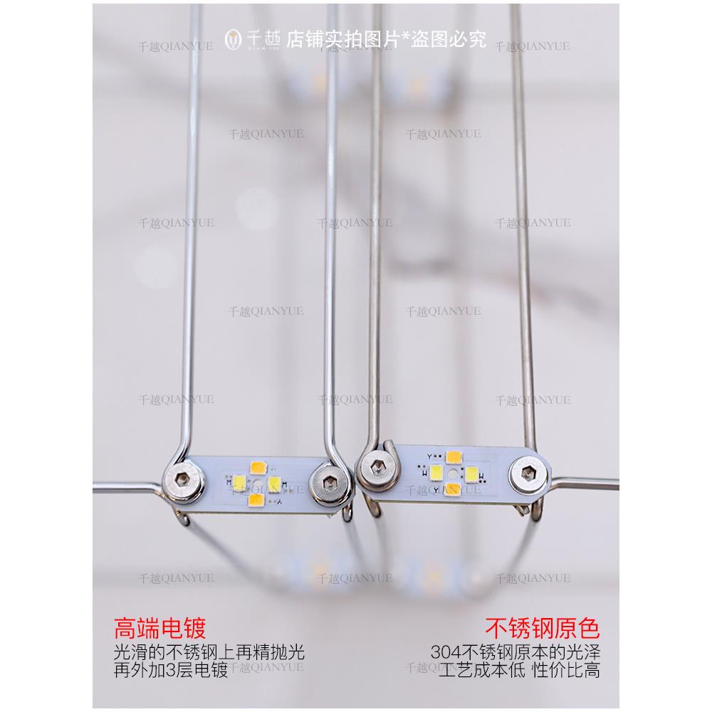 别墅客厅大吊灯意极简餐厅灯满楼天星现代艺术式梯晶埃及XD-080水