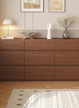 定柜制魔方实26705三木四六九斗客厅靠墙储物柜胡桃橡木卧室收纳