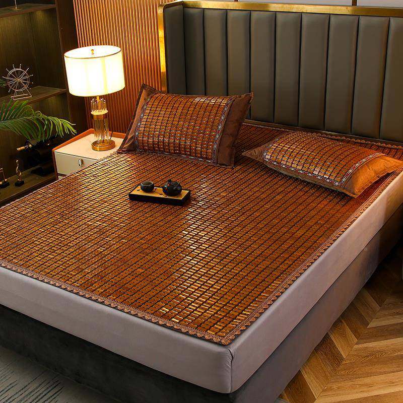 人凉2025新款席子夏季家用麻将席学宿生舍单可折叠席2025040竹席