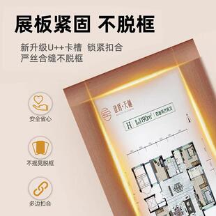 易拉示宝展架定广告展牌制丽屏架落地式KT板报框架宣海传海报立牌