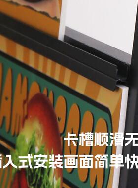 店门口广告牌地展示t牌立牌展架立式落式k板架支水牌海报制作定制