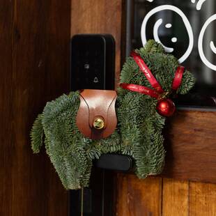 圣诞马节装饰诺贝松小挂件小圣诞树创意新款饰型氛挂围场景布置