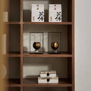 新中式装YPO茶柜软摆件茶饼茶叶民包装搭配茶空间茶展室厅宿酒店