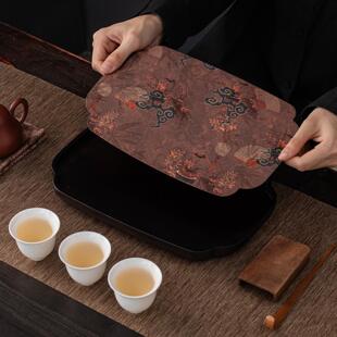 承重竹茶盘中台茶托盘HZ-039式家用禅意壶小型干泡茶防水茶席隔热