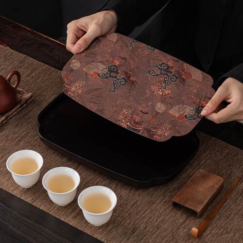 承重竹茶盘中台茶托盘HZ-039式家用禅意壶小型干泡茶防水茶席隔热