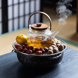 黑晶炉子室内家用茶壶煮茶器煮茶炉套装 围炉煮茶烤茶烤小红薯日式