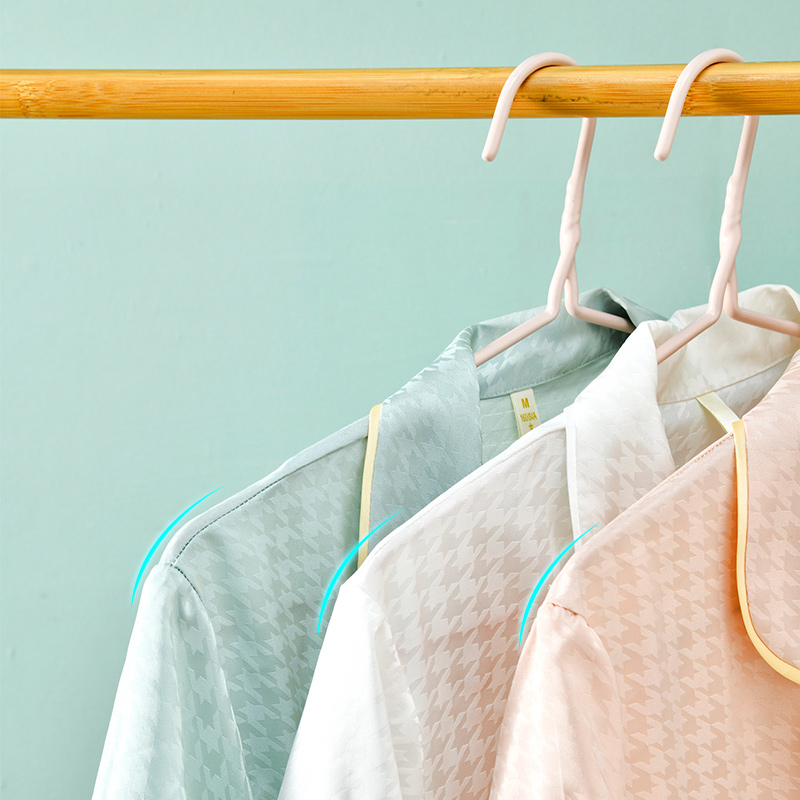 衣架家用宿舍阳台晾衣服挂衣架塑料加厚防滑收纳晒衣撑