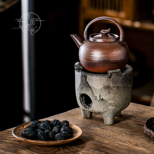 罐罐茶围炉煮茶器户外提梁纯手工侧把陶壶家用电陶炉烧水茶壶炭火