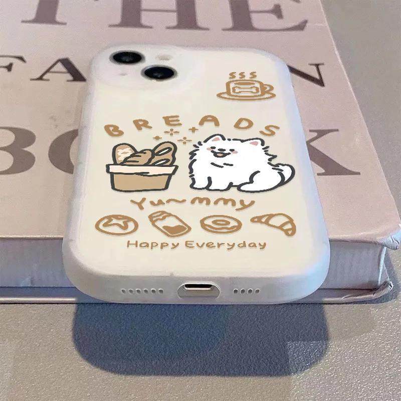 面包小狗适用iqooneo10手机壳新款vivoIQOOneo7/9spro硅胶卡通全包u1x/u3软z8/z6x可爱13/12pro防摔5外保护套