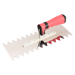 泥工带齿抹灰刀抹子锯齿铺瓷砖抹泥刀刮泥刀泥瓦工批灰刀泥板工具