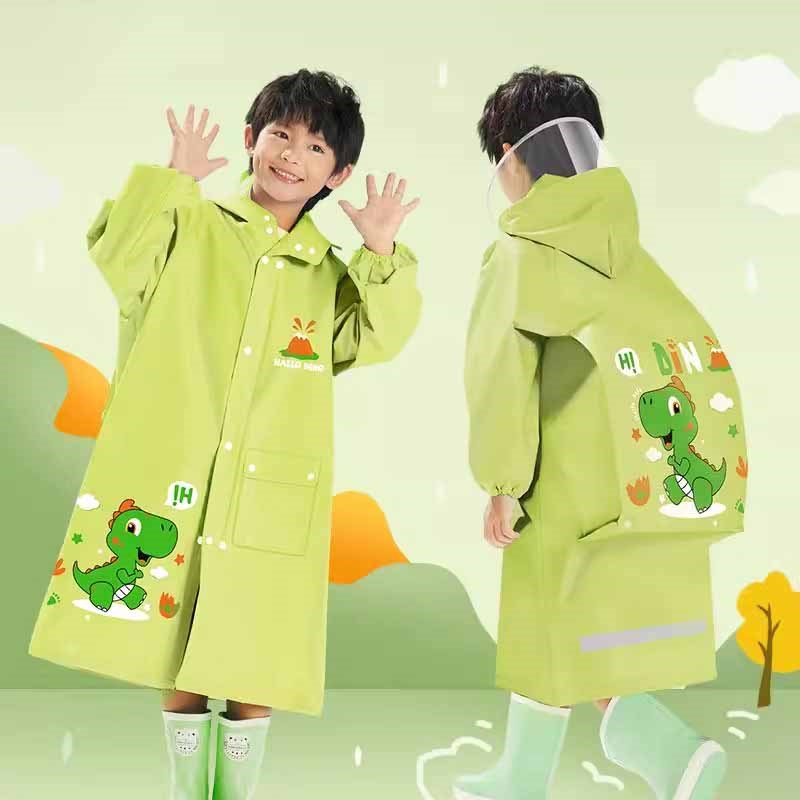 儿童雨衣小学生专用男童女童2024新款小孩全身防水男女孩书包雨披