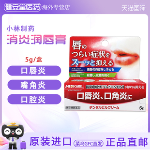 日本直邮 森下仁丹 MEDICARE口角炎唇膏口唇炎护唇膏抗菌5g