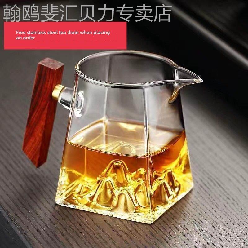 耐高温玻璃茶具手工方形公道杯耐热加厚茶具海功夫茶具分杯图片