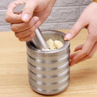 304不锈钢捣蒜器 蒜泥器捣药器 家用研磨器 手动蒜臼子擂钵捣碎罐