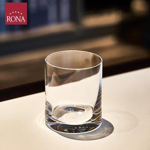 进口水晶玻璃家用洋酒杯威士忌杯平底XO酒杯 RONA洛娜经典
